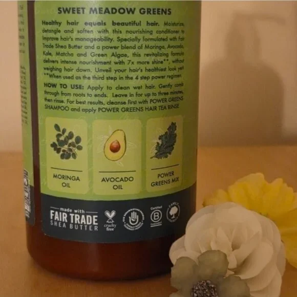 ⭐️ HOST PICK ⭐️ NWT Shea Moisture Power Greens Conditioner with Pump - Picture 5 of 6